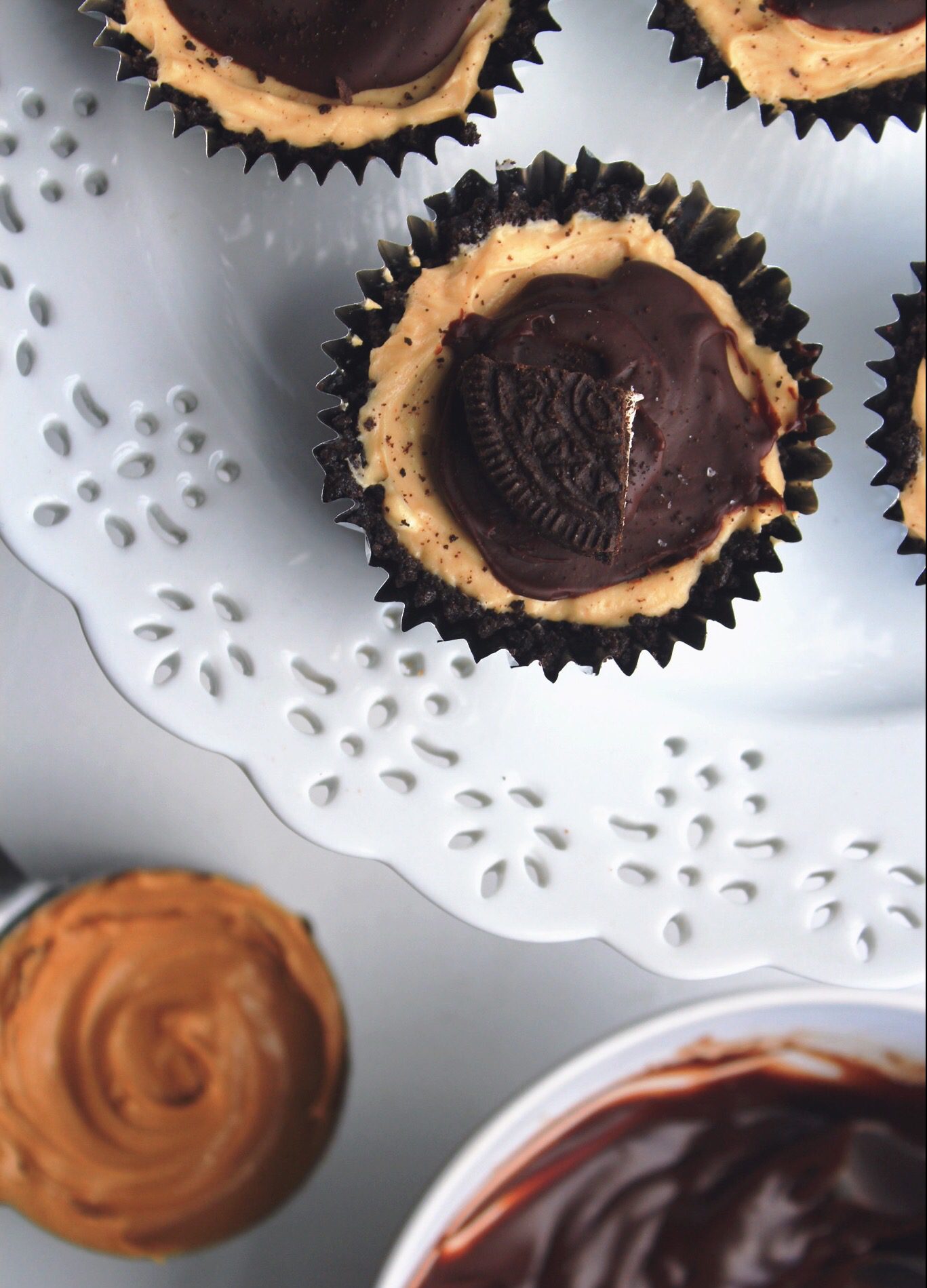 Peanut Butter and Chocolate Mini Pies