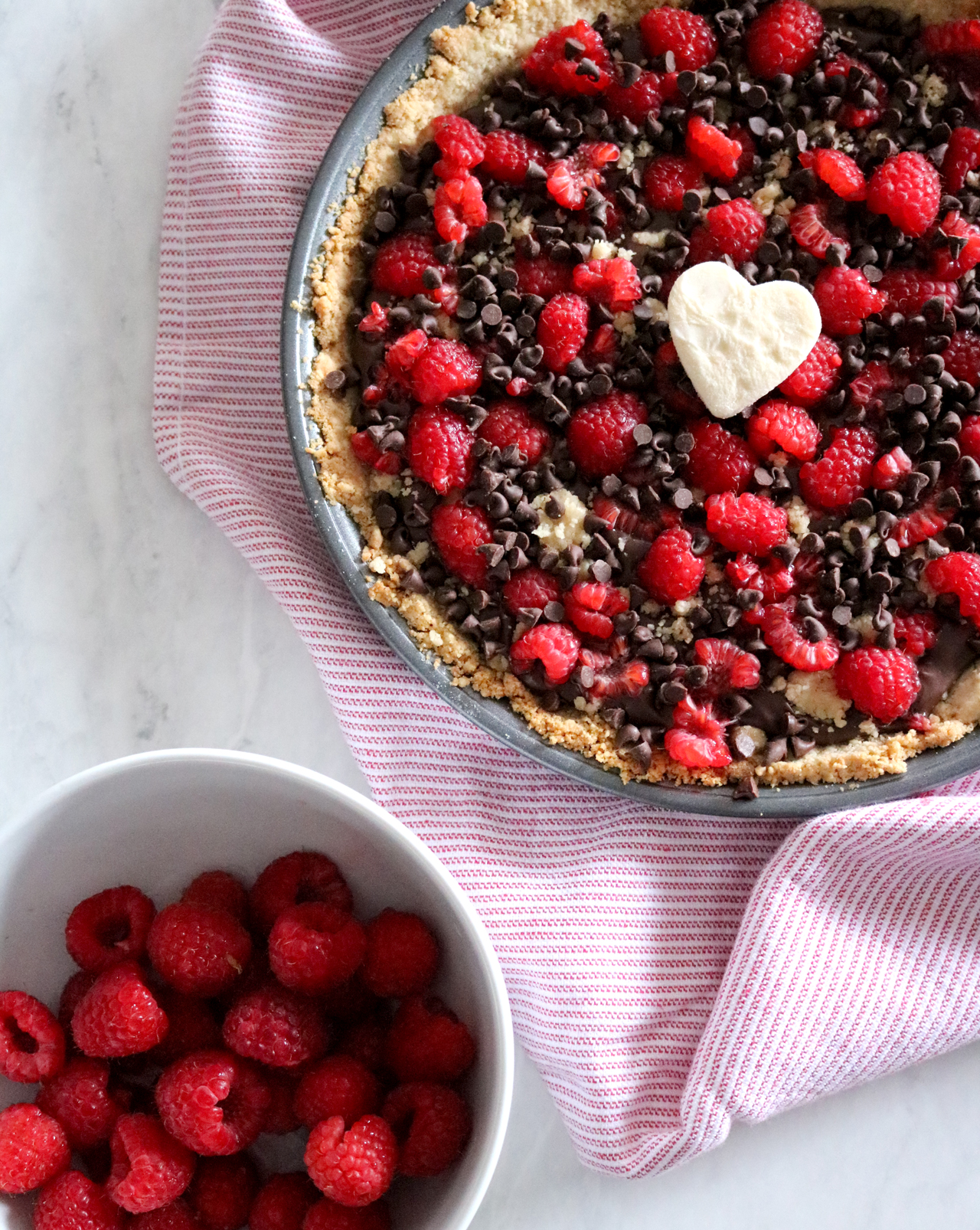 Dark Chocolate Raspberry Pie | via Pies Before Guys
