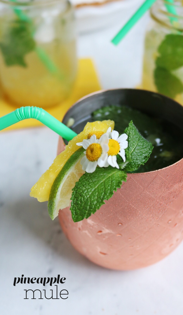 Pineapple Mule recipe | via Pies Before Guys