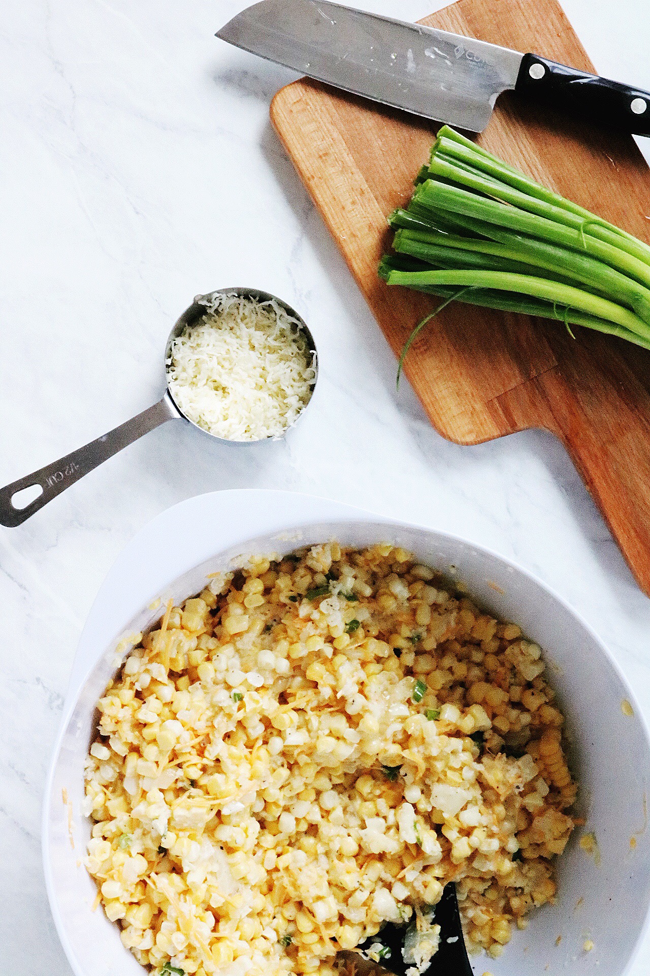 Cheddar Sweet Corn Pie recipe | via Pies Before Guys