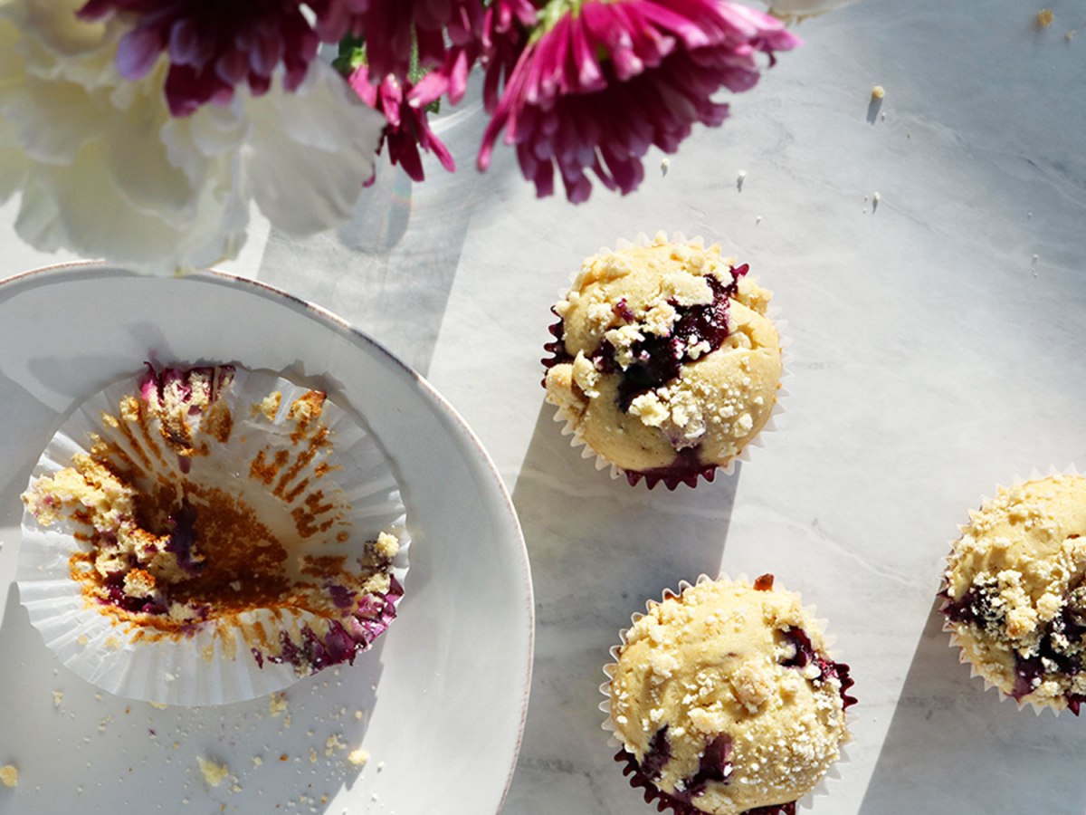 Chai Blueberry Muffins