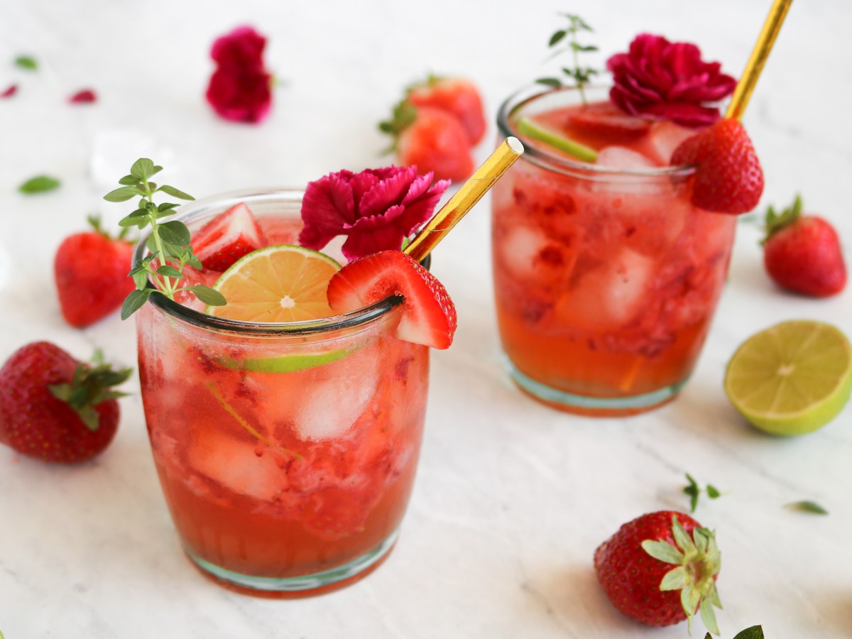 Strawberry Tequila Soda